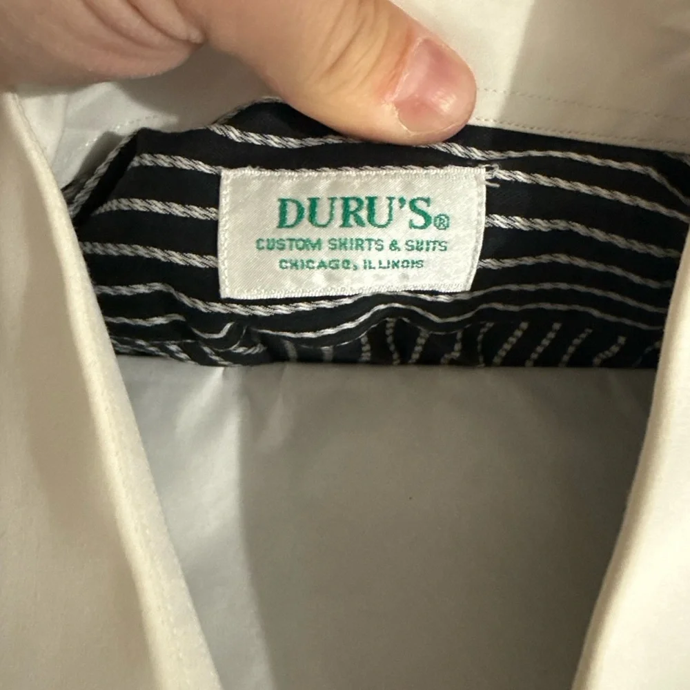 Men's Black and White Striped Shirt - Picture 7 of 9